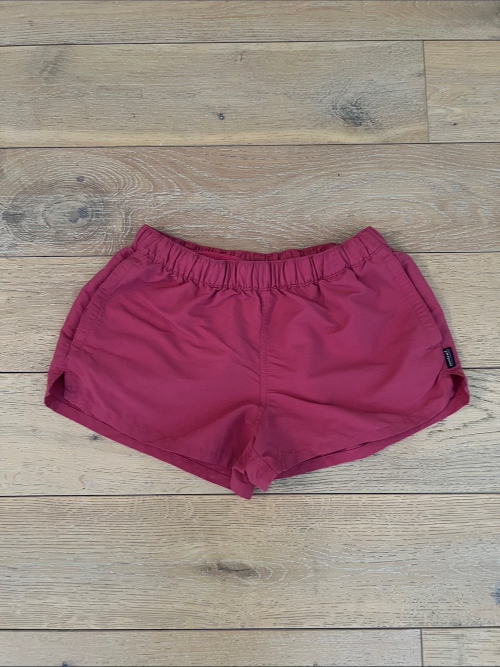 Patagonia Barely Baggies Women’s Elastic Waist Active Shorts - Raspberry Pink